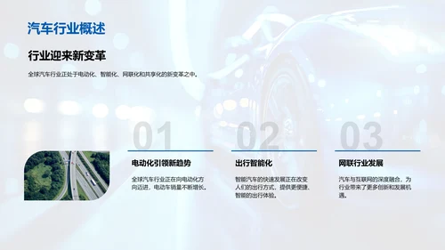 全球汽车行业发展趋势PPT模板