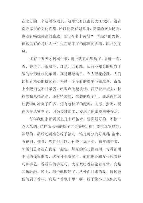 家乡的端午作文.docx