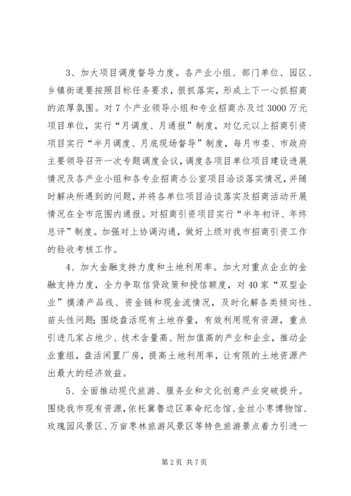 市招商局年度招商引资工作计划范文.docx