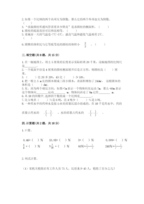 巢湖市小升初数学测试卷一套.docx