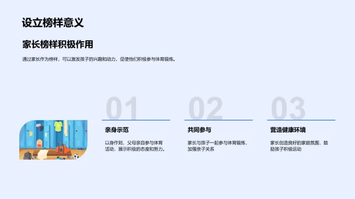 高中生家庭锻炼指南PPT模板