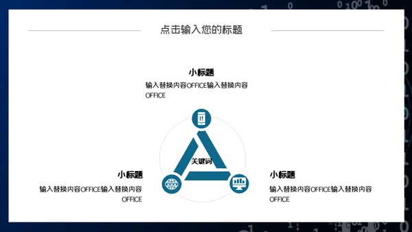 二进制0和1信息安全通用PPT模板