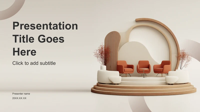 橙色简约风PPT主题