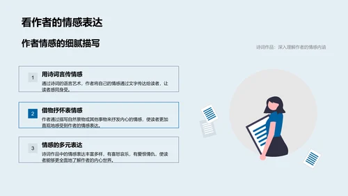 诗词艺术历史讲座PPT模板