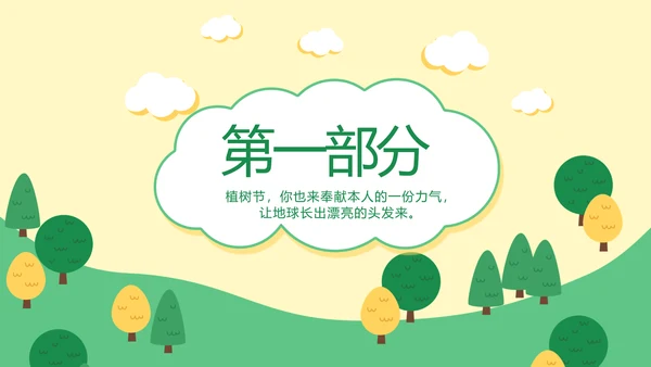 幼儿园植树节动态PPT