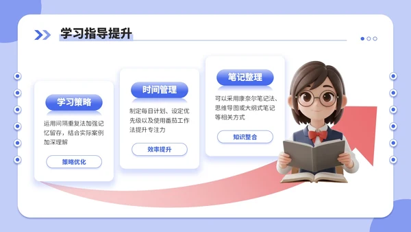 蓝红双色3d风新学年规划教师培训会PPT模板