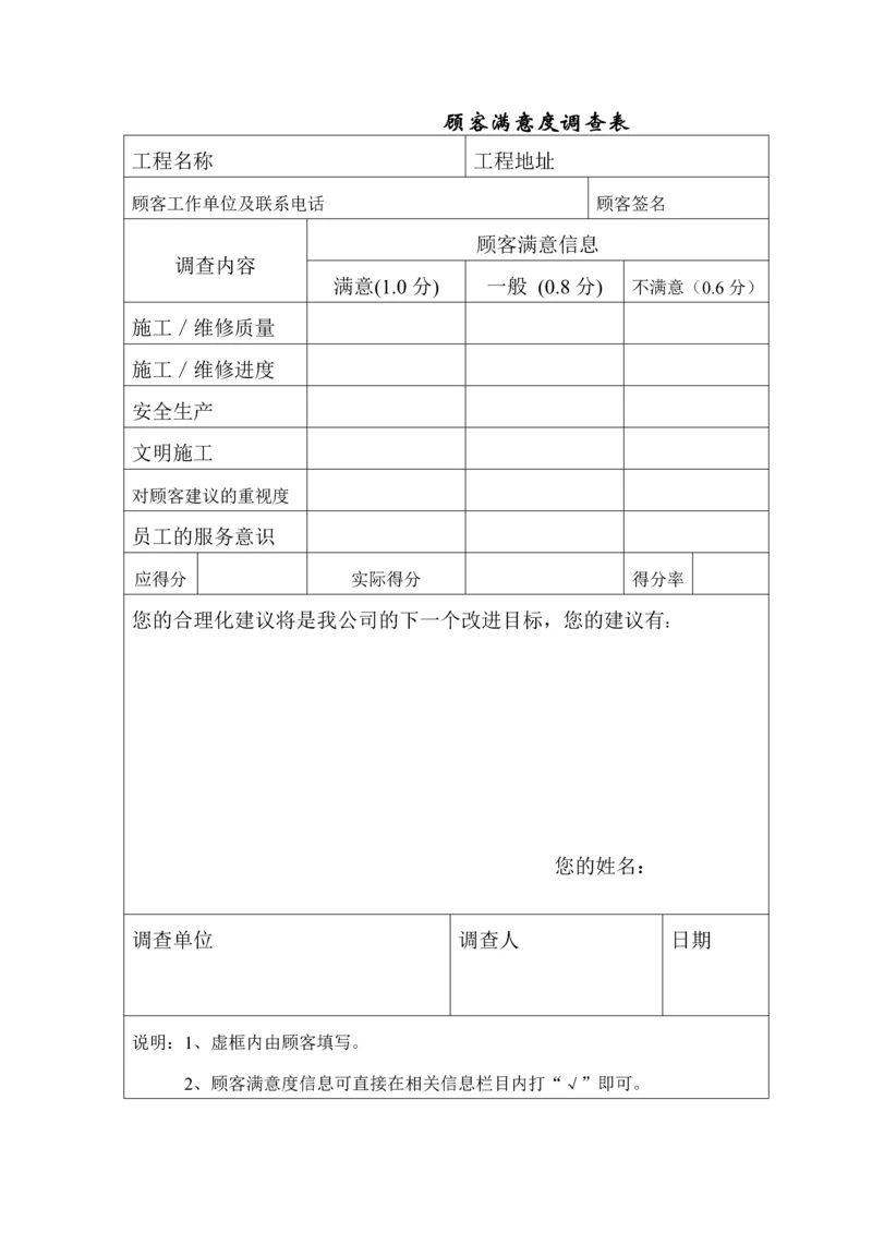 顾客满意度调查表(00001).docx