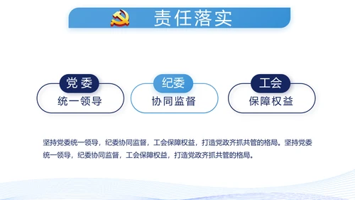 蓝色党建党支部年终工作总结述职报告动态PPT