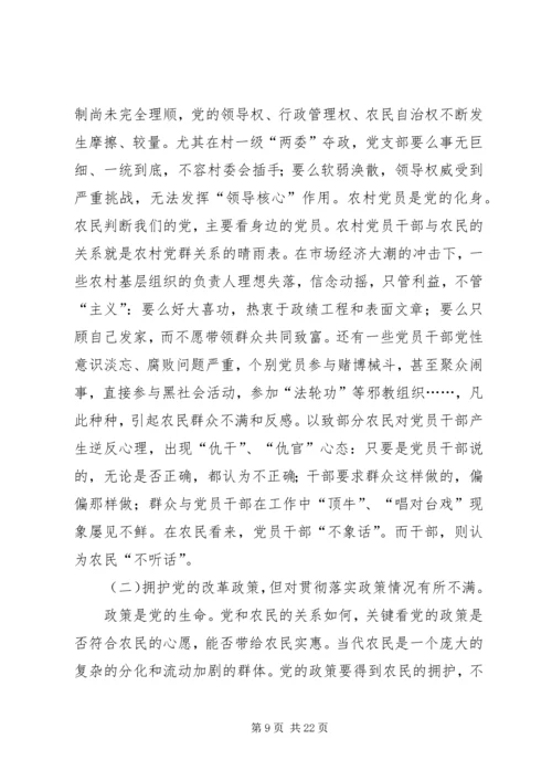 对于现阶段党和农民关系的思考.docx