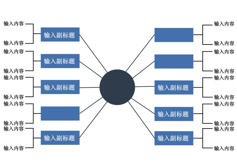 通用思维导图模板简约