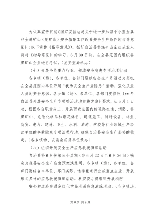 自治县XX年安全生产月活动方案.docx