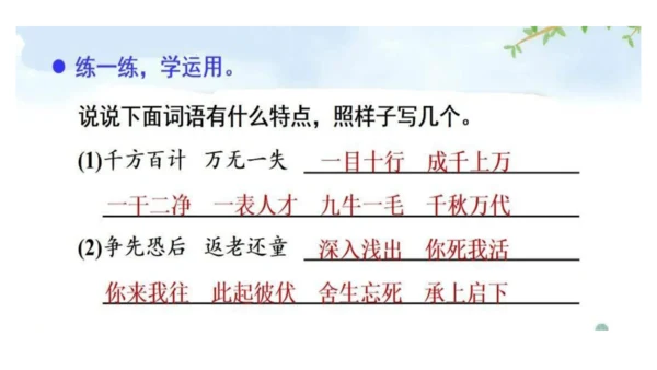 统编版语文三年级下册第二单元  语文园地   课件