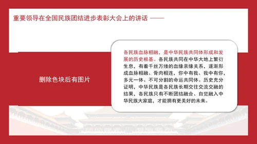 在全国民族团结进步表彰大会上的讲话内容学习PPT课件