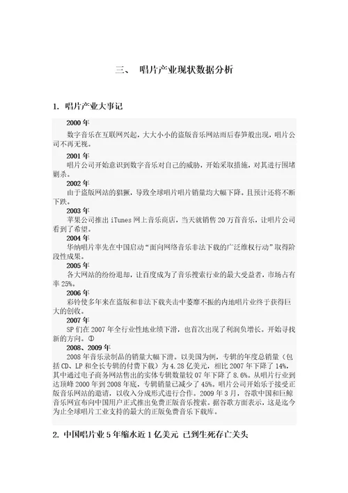 浅析数字音乐对唱片产业市场的冲击