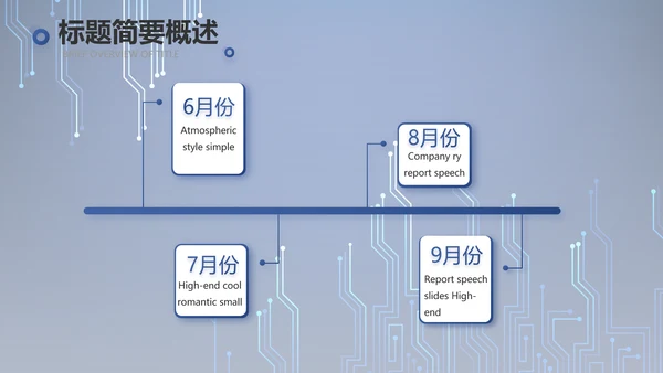 蓝色AI电子科技工作总结商务PPT