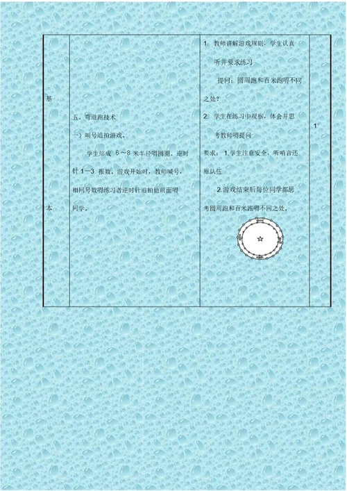 最新人教高一体育课教案高一年级体育与健康课教案