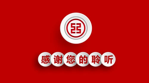 精美微立体中国工商银行工作汇报PPT模板