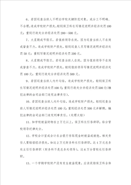 2021年安全制度范本