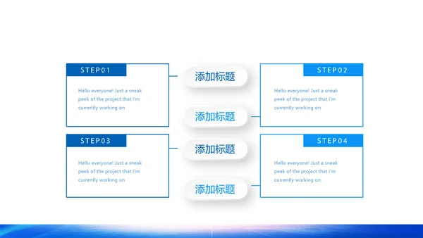 蓝色大气公安局长工作总结动态PPT