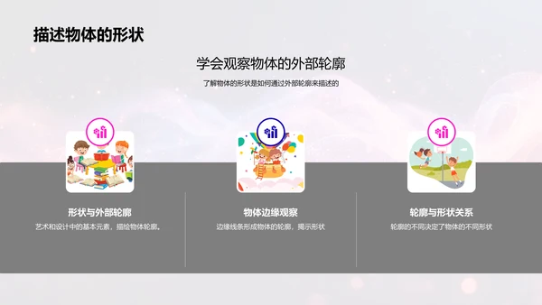 认识形状游戏课PPT模板