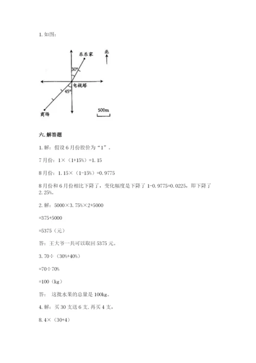 甘肃省小升初数学期末测试卷精品加答案.docx