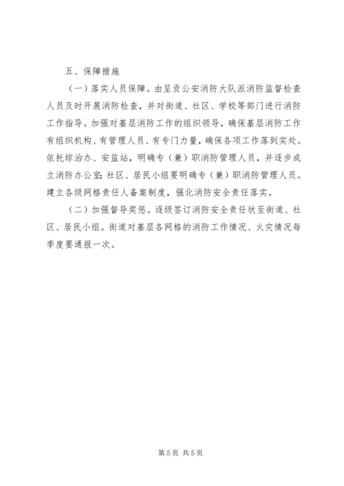 街道消防安全网格化管理实施方案.docx