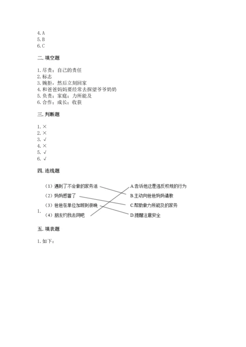 部编版四年级上册道德与法治期中测试卷含答案ab卷.docx