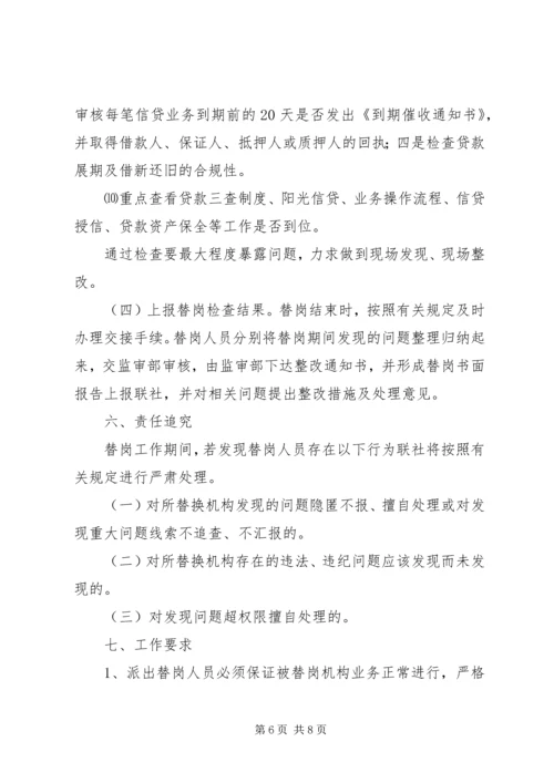 联社监审部现场检查实施方案 (2).docx