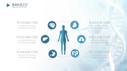 生物基因细胞DNA医疗医学PPT模板
