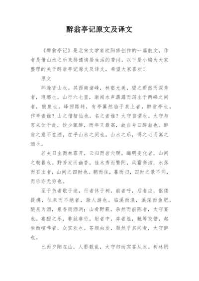 醉翁亭记原文及译文.docx