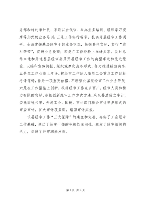 县总共会经审工作汇报材料.docx