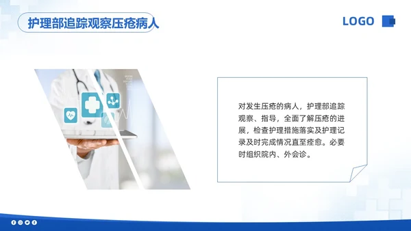 蓝色简约压疮的护理培训PPT模板宣传PPT动态PPT