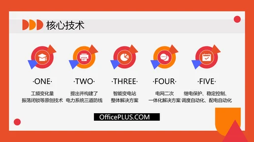 校园招聘红色创意扁平风PPT