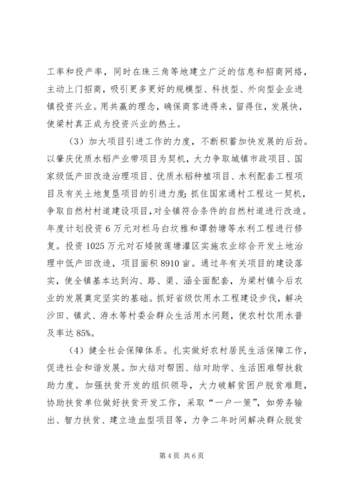 年度镇工作规划.docx