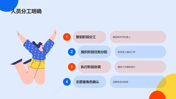 蓝色插画风大学社团招新活动策划PPT模板