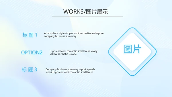 蓝色大气公司产品介绍图片展示PPT动态模板