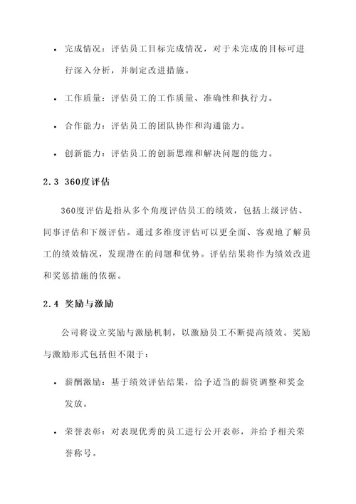 倒闭公司绩效管理方案