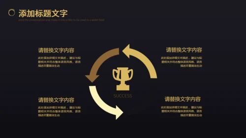 黑色商务企业年会表彰会务企业宣通用PPT模板