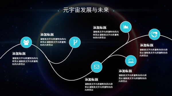 星际元宇宙你好宇航员元宇宙介绍通用PPT模板