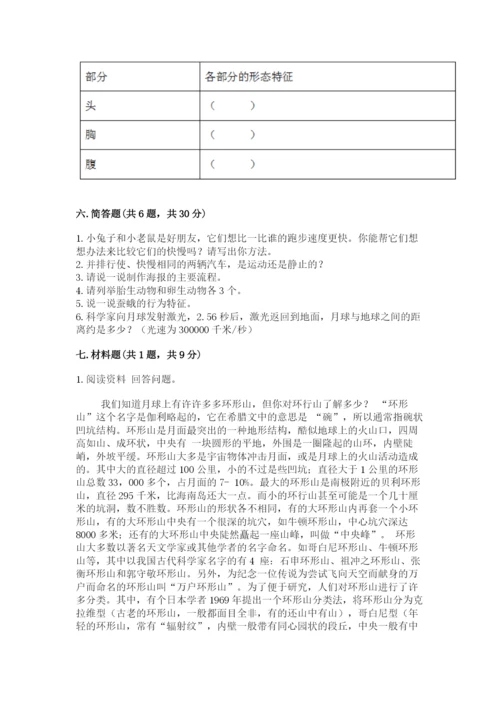 教科版小学科学三年级下册 期末测试卷a4版.docx