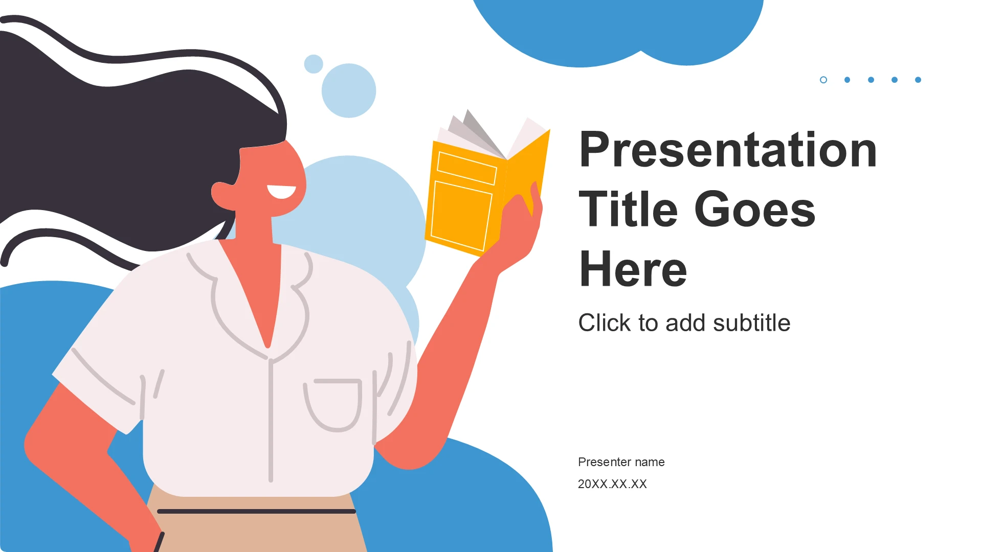 蓝色插画风团支书竞选