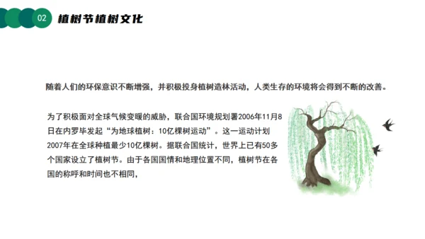 3月12日植树节知识介绍主题活动班会课件通用PPT模板
