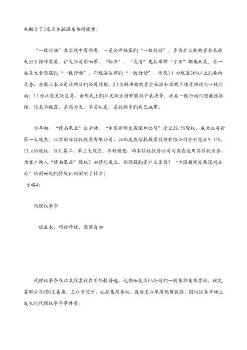 最新版争夺董事会权力实战标准手册.docx