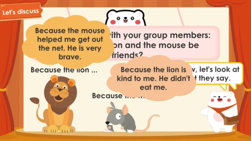 Unit 1 The lion and the mouse Period1（课件(共49张PPT)