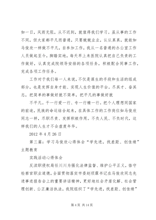 学习马俊欣心得集萃.docx