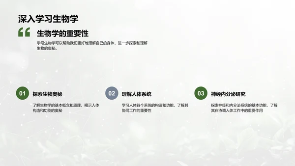 人体系统协作讲座PPT模板