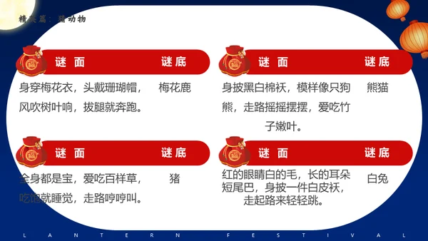 元宵节猜灯谜活动策划通用PPT模板