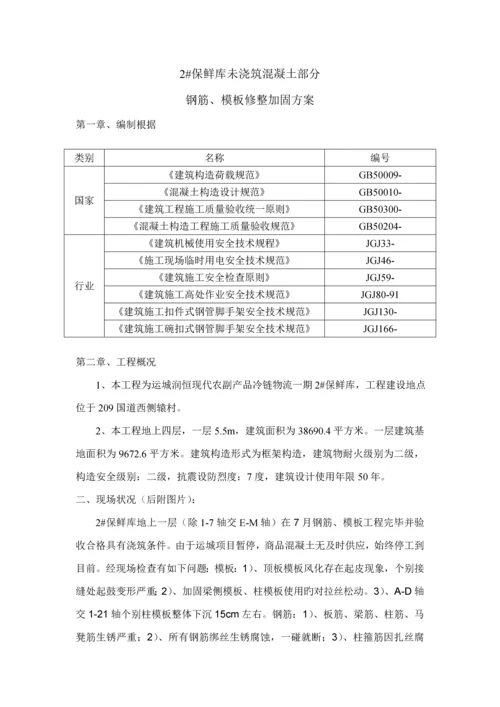 保鲜库模板加固专题方案.docx