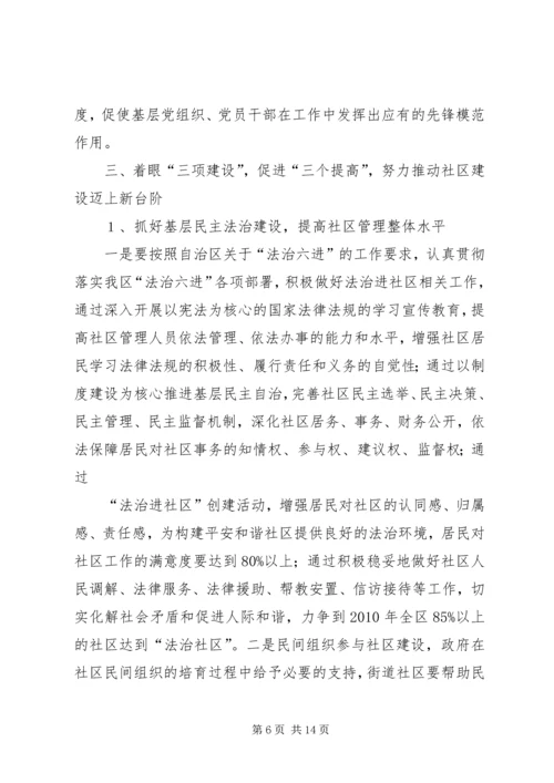 和谐社区建设工作的意见.docx