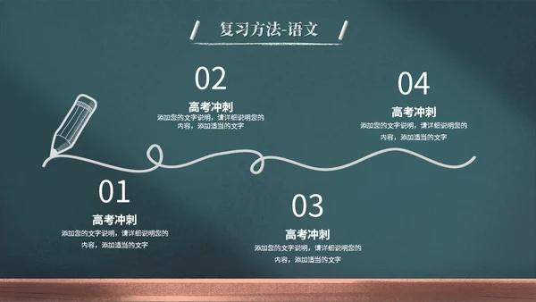 创意黑板风励志高三高考冲刺高考倒计时百日誓师大会PPT模板